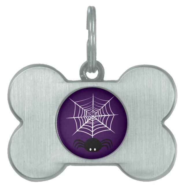 Halloween Spider Web  Pet ID Tag (Front)