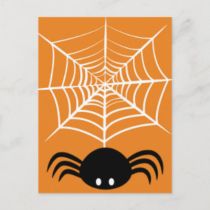 Halloween Spider Web Postcard