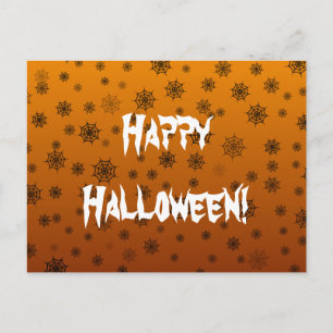 Halloween Spider Web Postcard
