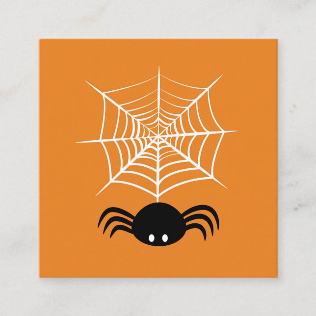 Halloween Spider Web  Referral Card (Front)