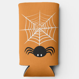 Halloween Spider Web Seltzer Can Cooler