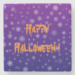Halloween Spider Web Stone Coaster
