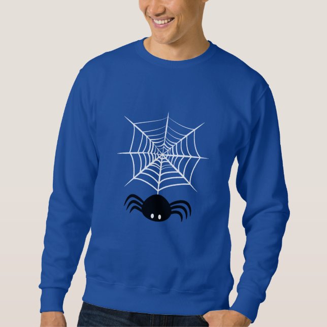 Halloween Spider Web  Sweatshirt (Front)