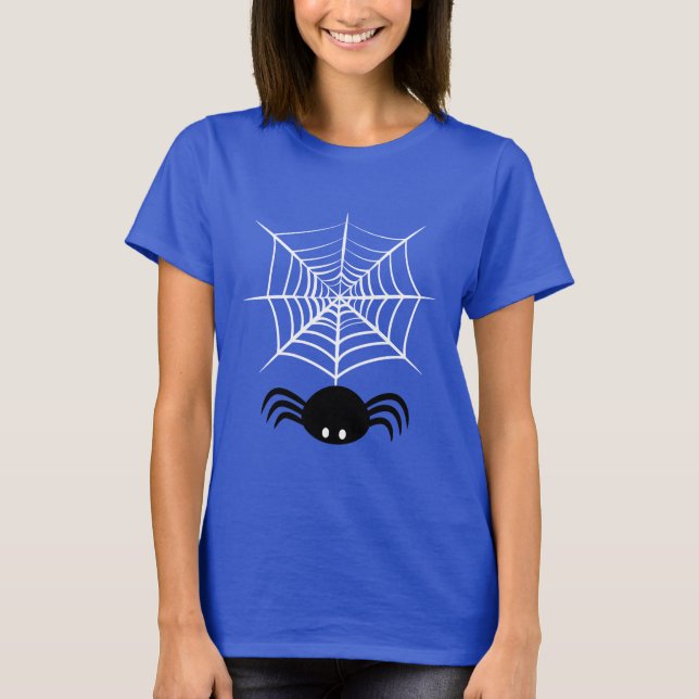 Halloween Spider Web  T-Shirt (Front)