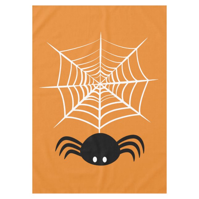 Halloween Spider Web  Tablecloth (Front)