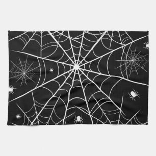 Halloween Spider Web Tea Towel