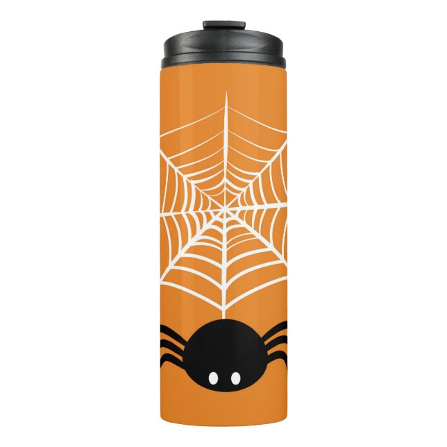 Halloween Spider Web  Thermal Tumbler (Front)