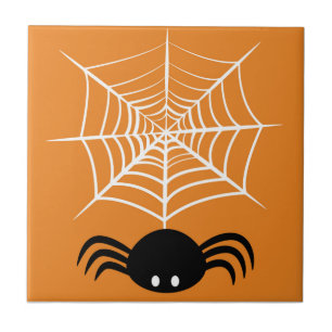 Halloween Spider Web Tile