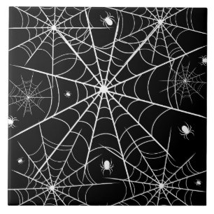 Halloween Spider Web Tile