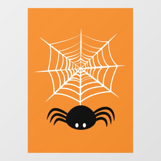 Halloween Spider Web  Window Cling (Sheet)