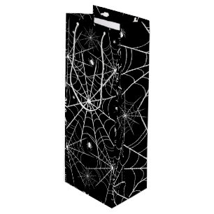 Halloween Spider Web Wine Gift Bag