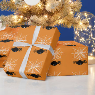Halloween Spider Web Wrapping Paper