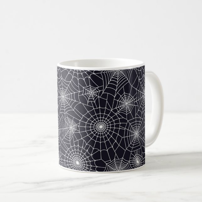 Halloween Spider Webs Coffee Mug (Front Right)