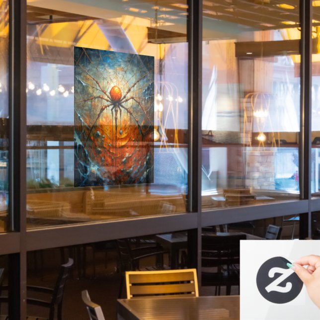 Halloween Spider Window Cling (Restaurant Window)