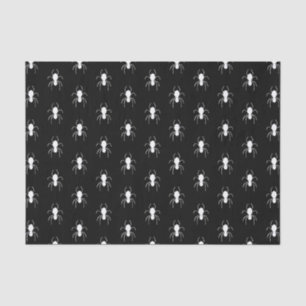 Halloween Spiders Black White Tissue Paper