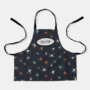 Halloween Spiders Personalised Kids Apron