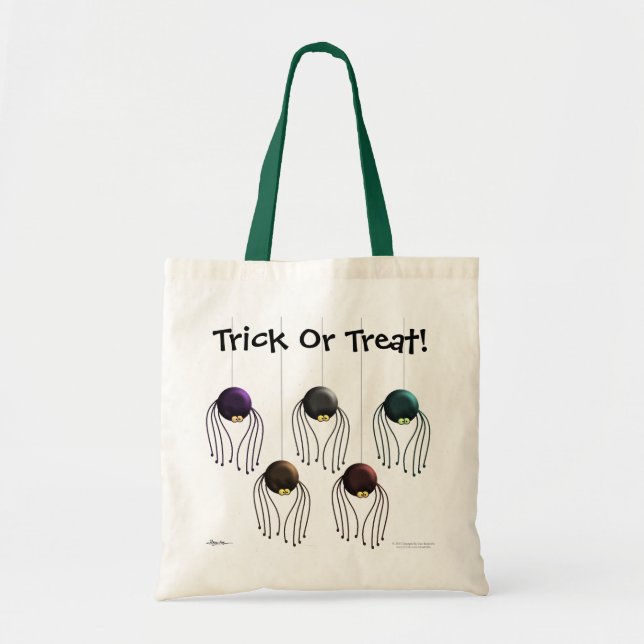 Halloween Spiders Tote Bag (Front)