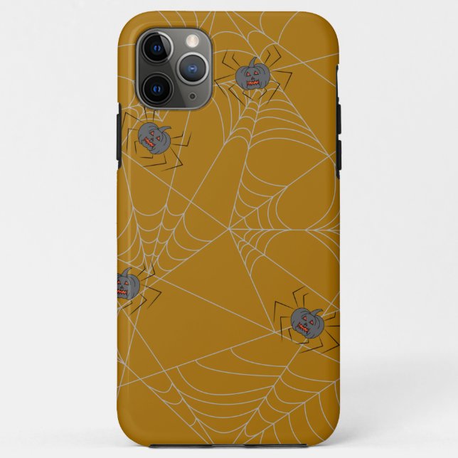 Halloween spiders web and pumpkins Case-Mate iPhone case (Back)