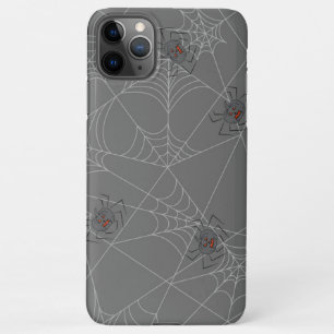 Halloween spiders web and pumpkins iPhone 11Pro max case