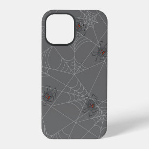 Halloween spiders web and pumpkins iPhone 12 pro case