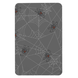 Halloween spiders web and pumpkins magnet