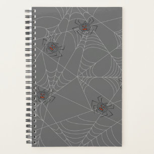 Halloween spiders web and pumpkins    planner