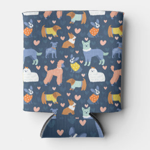 Halloween Spiders Web: Seamless Pattern Can Cooler