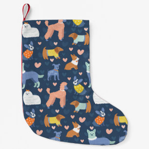 Halloween Spiders Web: Seamless Pattern Small Christmas Stocking
