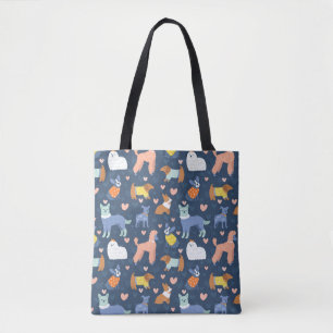 Halloween Spiders Web: Seamless Pattern Tote Bag