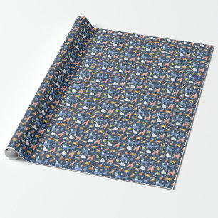 Halloween Spiders Web: Seamless Pattern Wrapping Paper