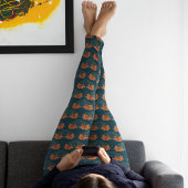 Halloween, Spiders, Webs, Orange Lily, Dark Whimsy Leggings