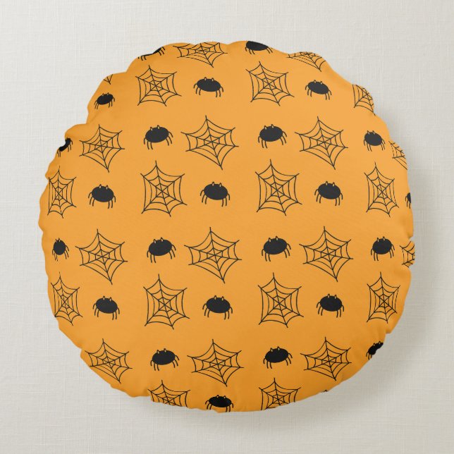 Halloween Spiderweb Cushion (Front)
