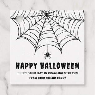 Halloween Spiderweb Favour Tags