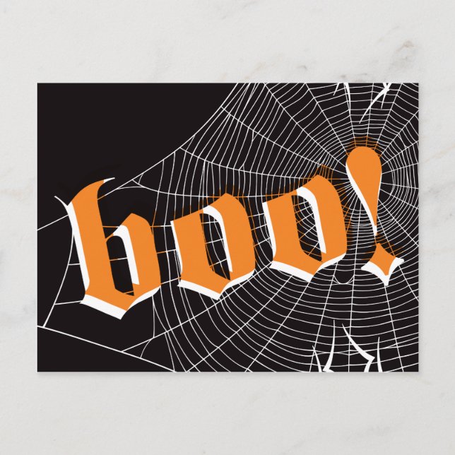 Halloween SpiderWeb Postcard (Front)
