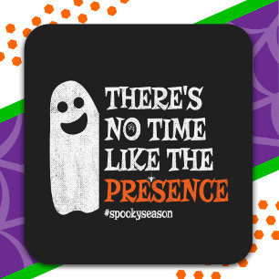 Halloween Spirit Happy Ghost Funny Halloween Square Sticker