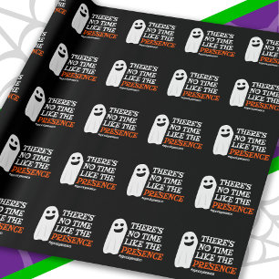 Halloween Spirit Happy Ghost Funny Halloween Wrapping Paper