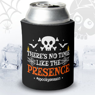 Halloween Spirit Skull Crossbones Funny Halloween Can Cooler