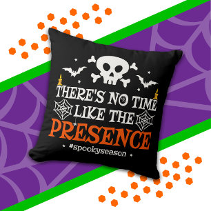 Halloween Spirit Skull Crossbones Funny Halloween Cushion