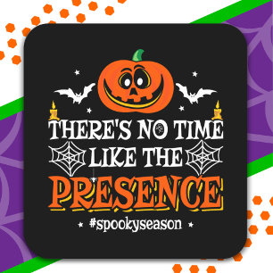 Halloween Spirit Spooky Pumpkin Funny Halloween Square Sticker