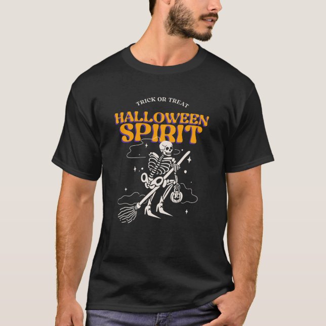 Halloween Spirit Trick or Treat T-Shirt (Front)