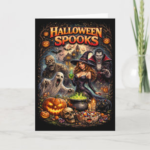 Halloween Spooks Holiday Card