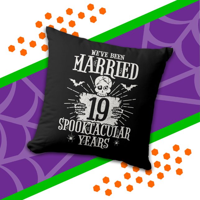Halloween Spooktacular 19th Wedding Anniversary Cushion (Creator Uploaded)