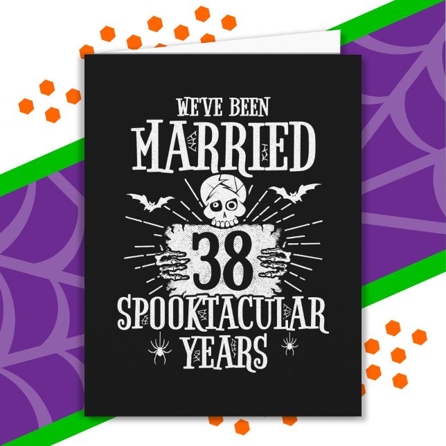 Halloween Spooktacular 38th Wedding Anniversary Card (Creator Uploaded)