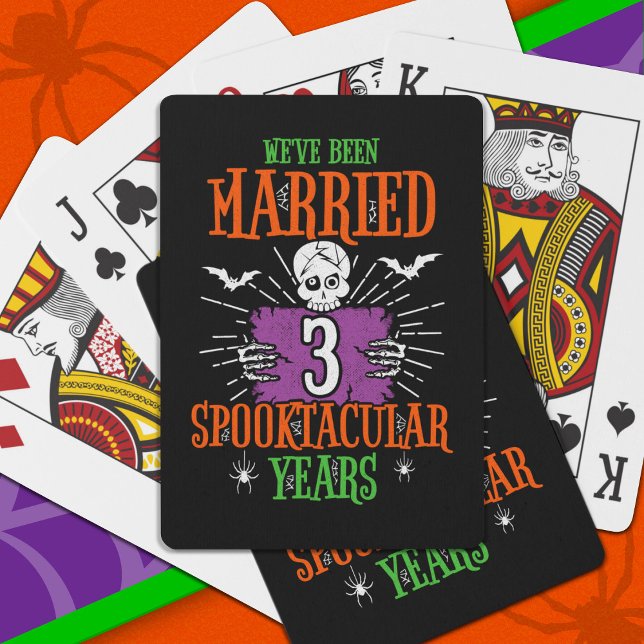 Halloween Spooktacular 3rd Wedding Anniversary Playing Cards (Creator Uploaded)