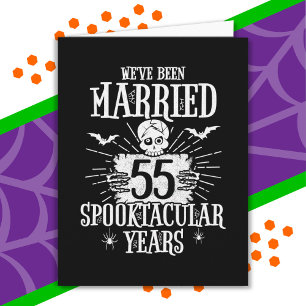 Halloween Spooktacular 55th Wedding Anniversary Card