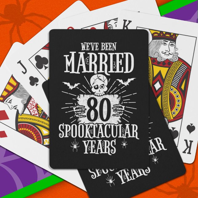 Halloween Spooktacular 80th Wedding Anniversary Playing Cards (Creator Uploaded)