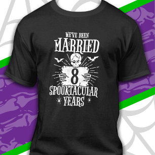 Halloween Spooktacular 8th Wedding Anniversary T-Shirt