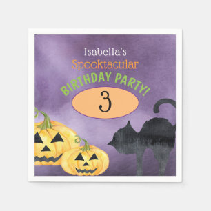 Halloween Spooktacular Birthday Party Napkin