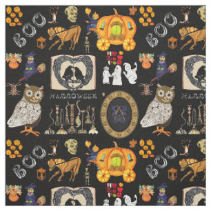 Halloween Spooktacular black fabric