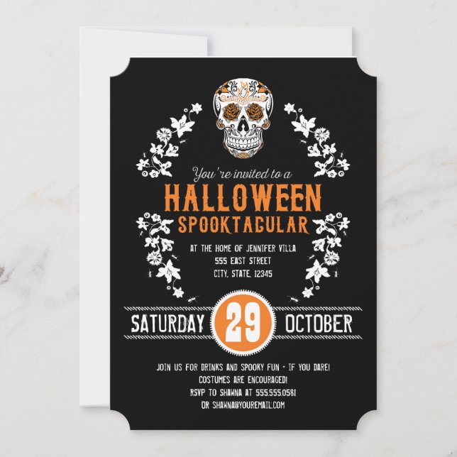 Halloween Spooktacular Party Invitations (Front)